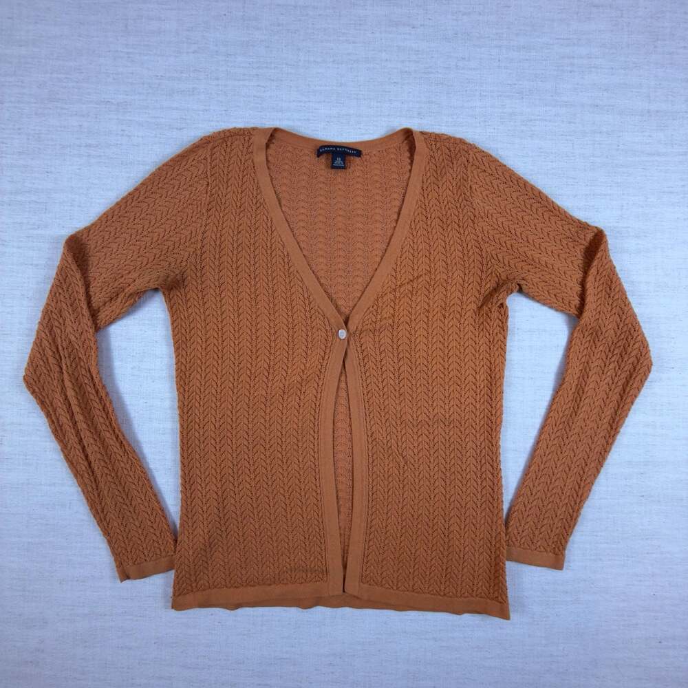 Banana Republic Silk Blend Pointelle Cardigan Sweater XS